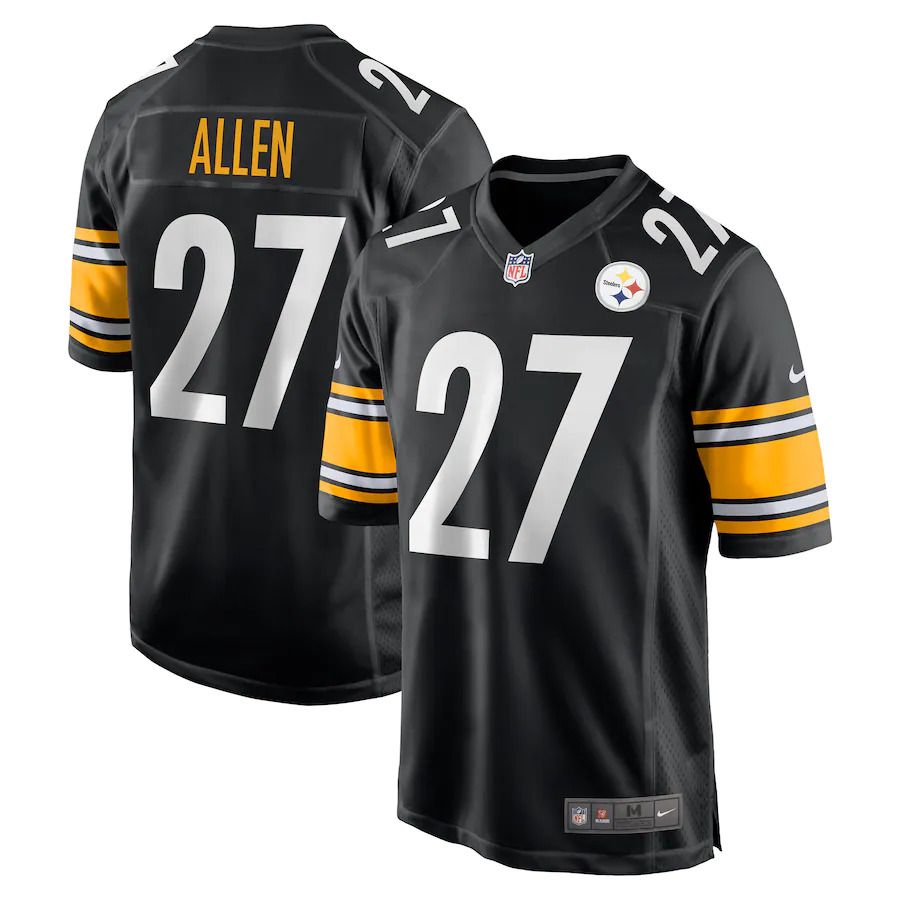 Men Pittsburgh Steelers #27 Marcus Allen Nike Black Game NFL Jersey